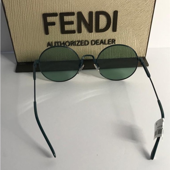 Fendi New Green Round Authentic Sunglasses - Picture 8 of 12